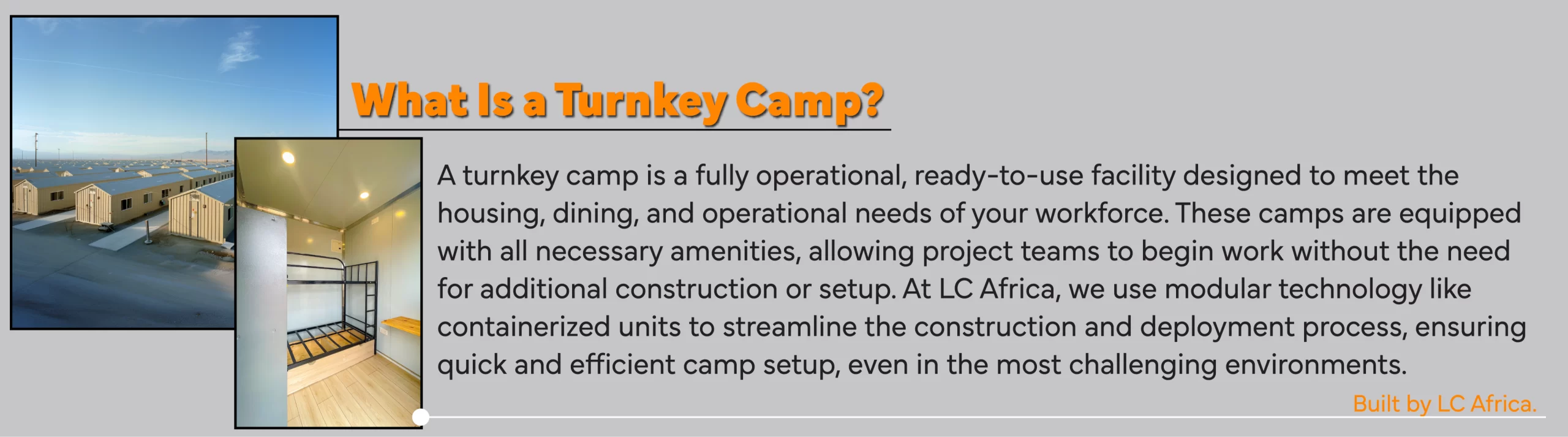 turnkey camp solutions